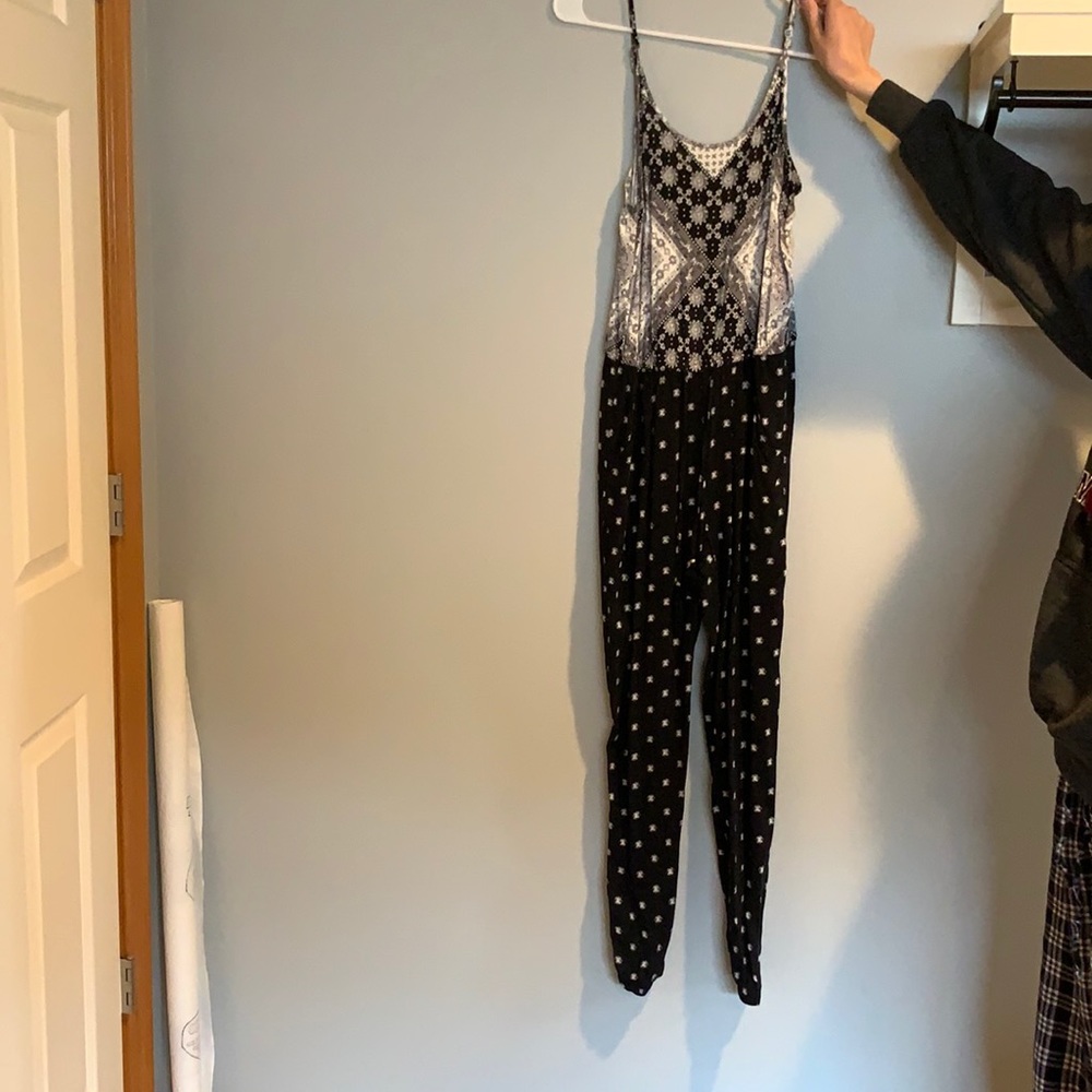Black and white romper